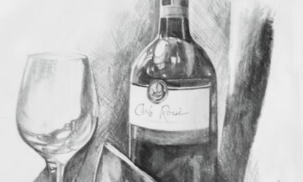 Wine Bottle and Glass