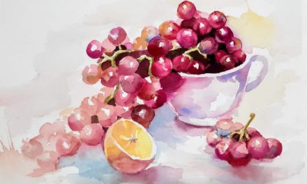 Watercolor Grapes